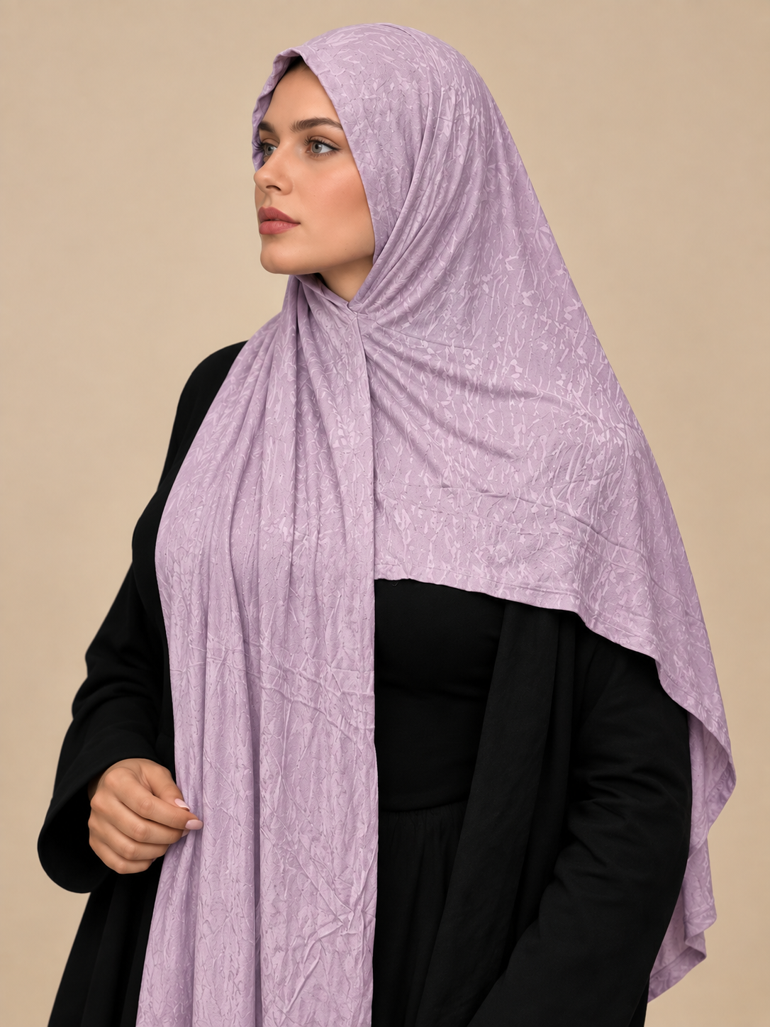Lavender Kuwaiti Hijab