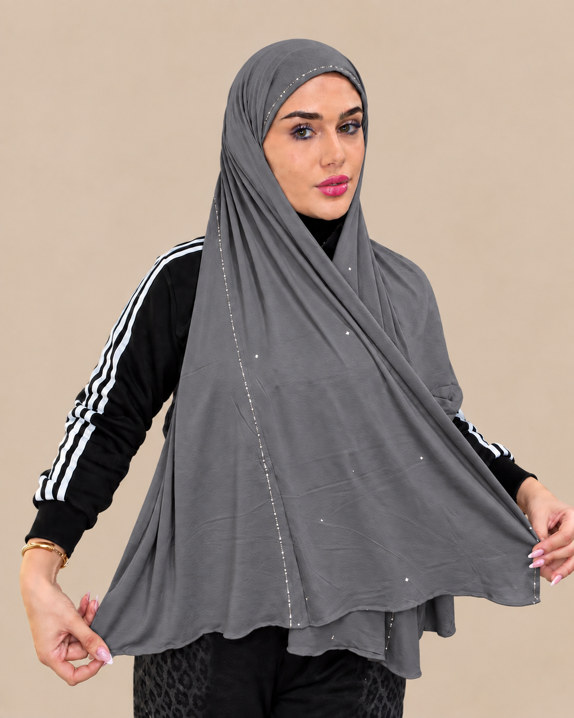 Sparkle Edge Jersey Hijab