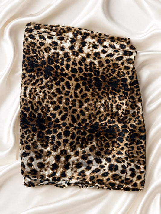 Cotton Leopard Hijab