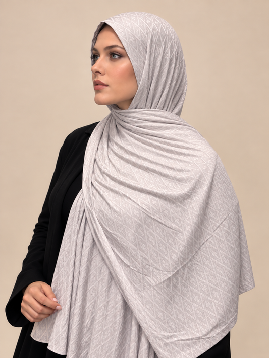 Pearl Jacquard Hijab