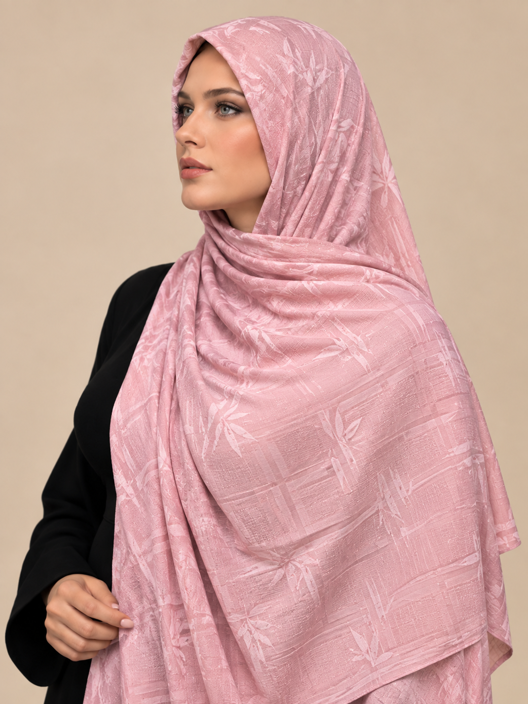 Blush Bloom Jacquard Hijab