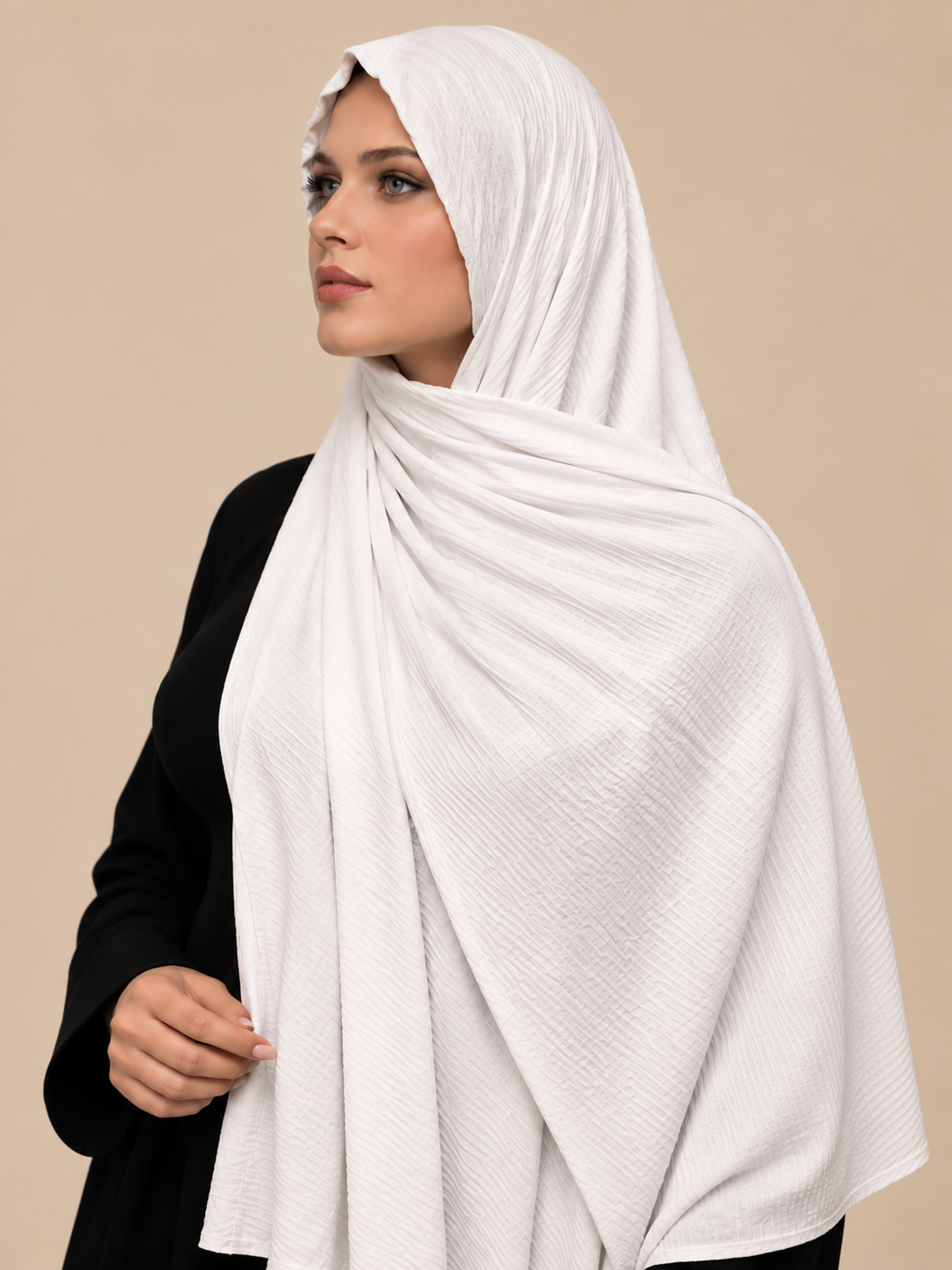 Lilac Leaf Jacquard Hijab