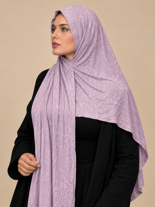 Lavender Kuwaiti Hijab