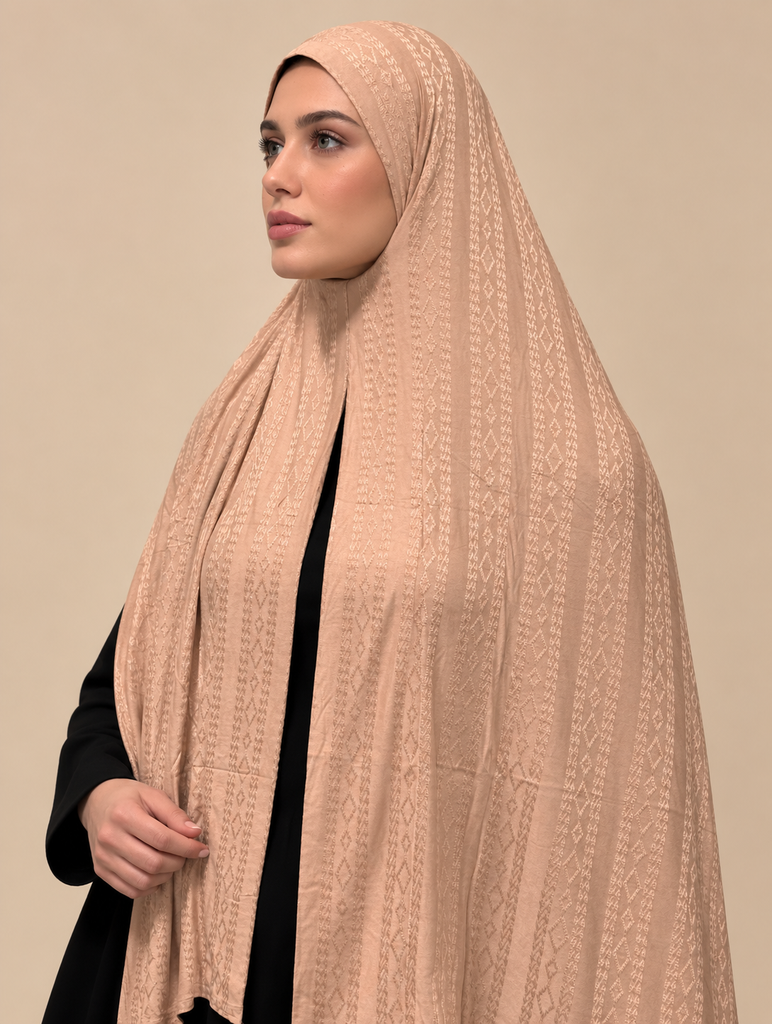 Sandstone Jacquard Hijab