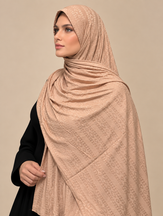 Sandstone Jacquard Hijab
