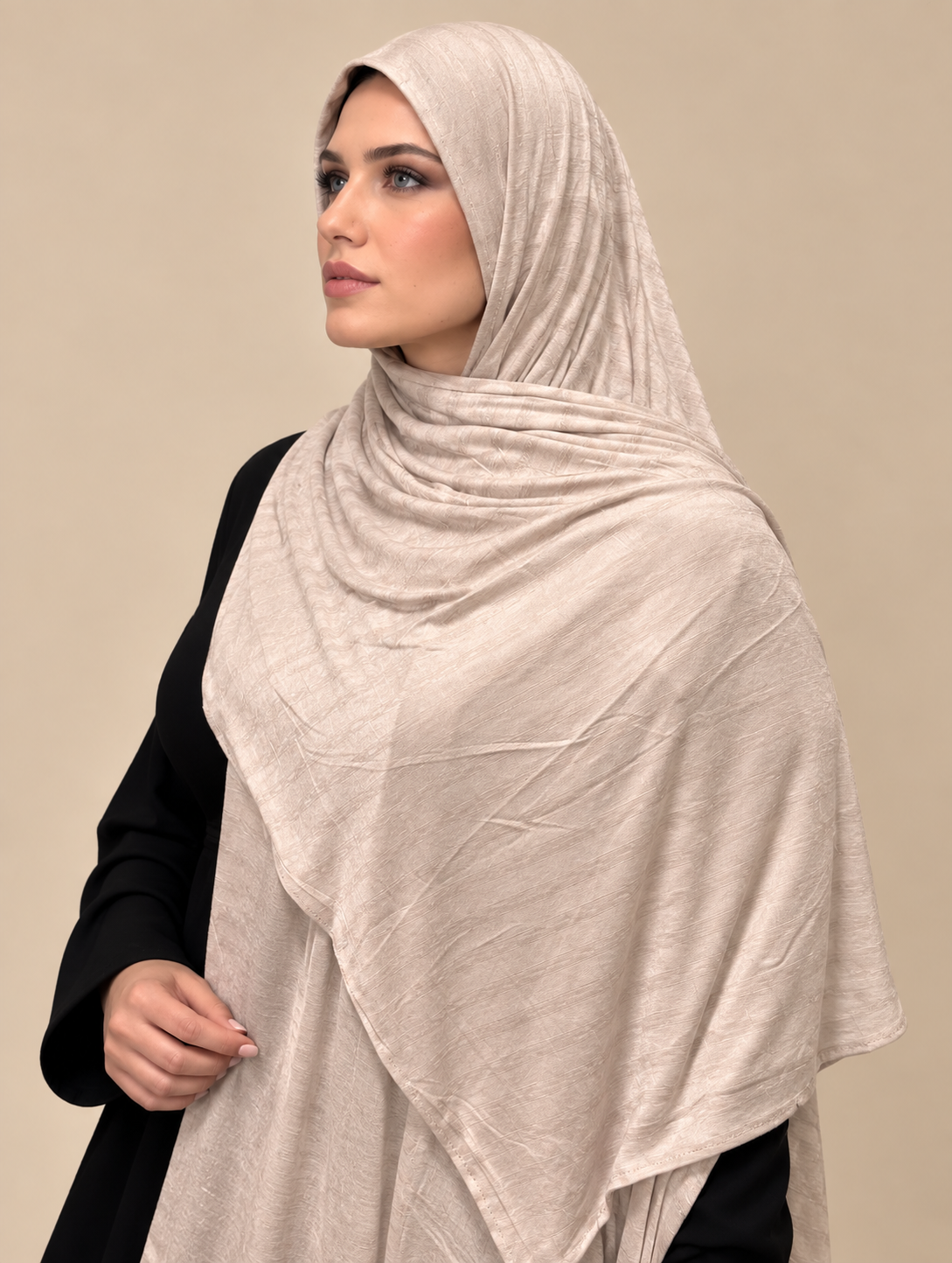 Champagne Soft-Drape Hijab