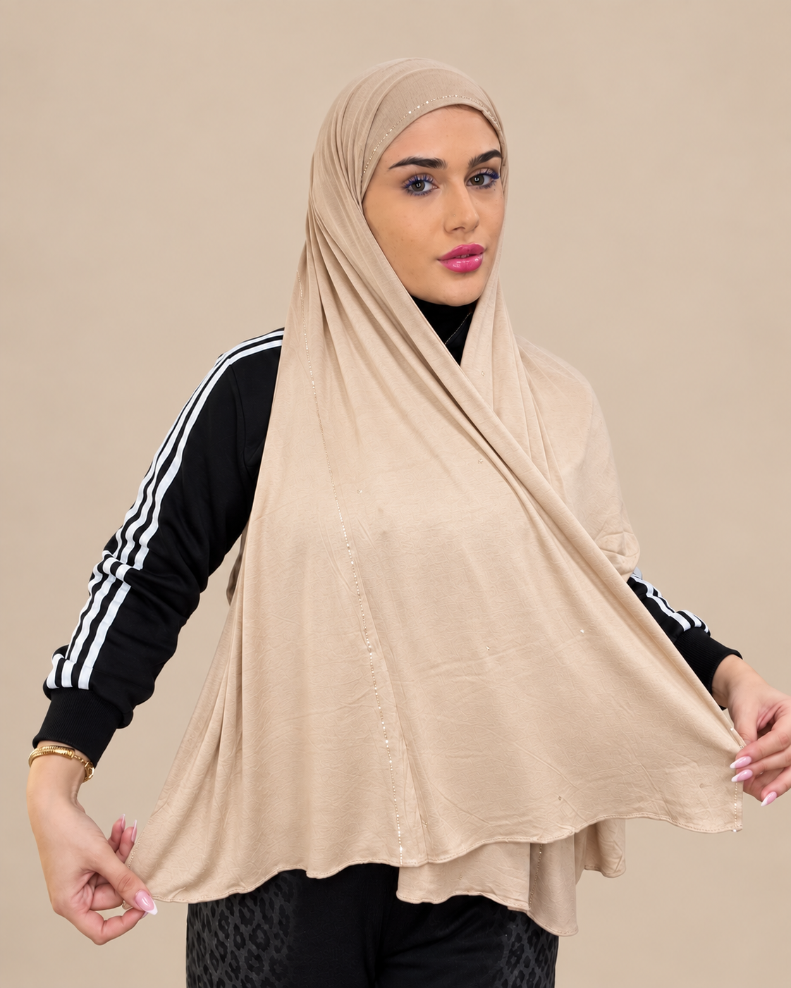 Sparkle Edge Jersey Hijab