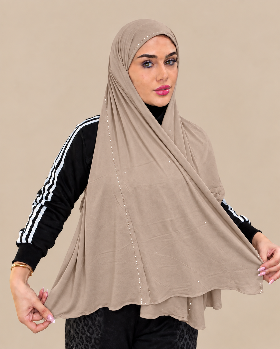 Sparkle Edge Jersey Hijab