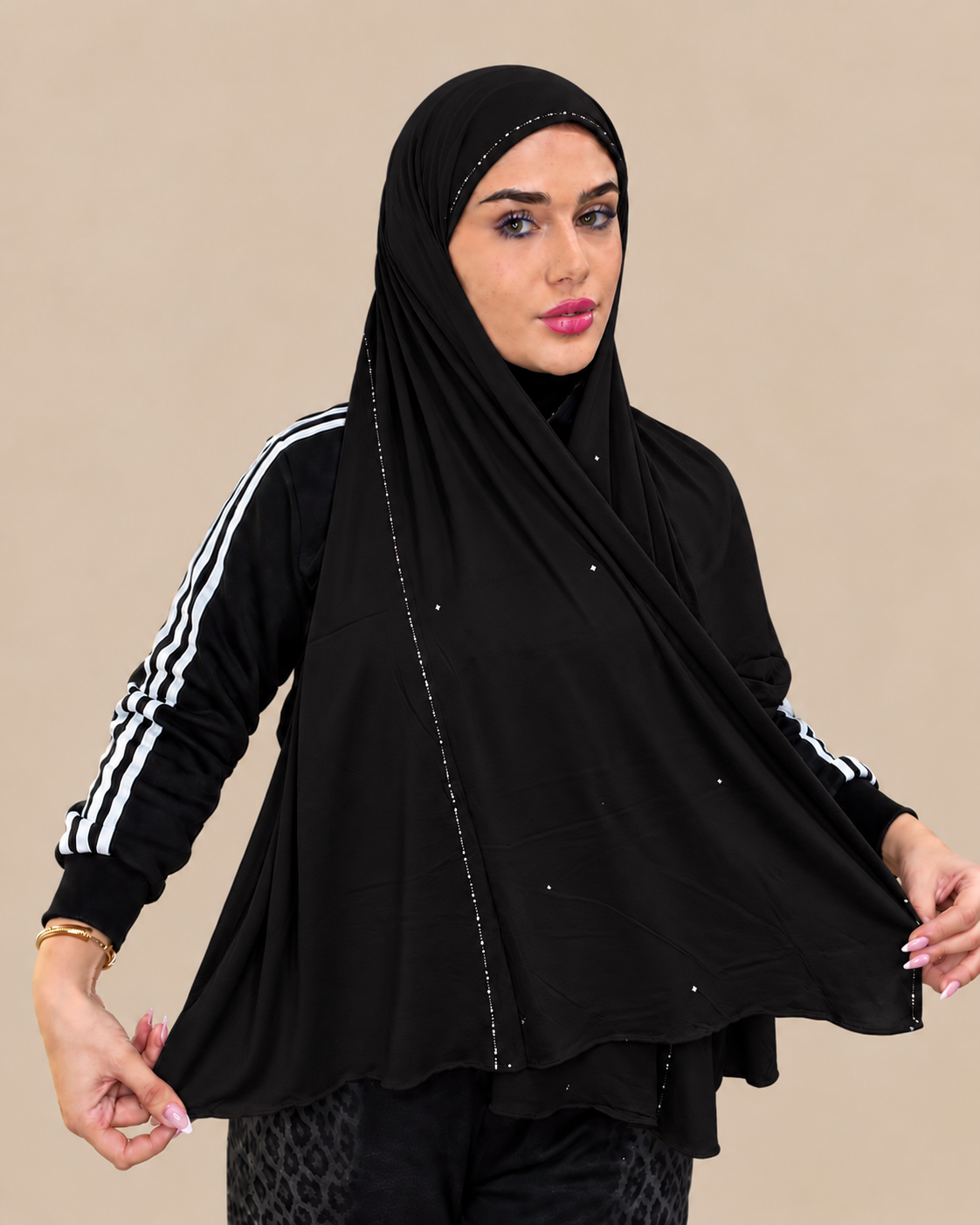 Sparkle Edge Jersey Hijab