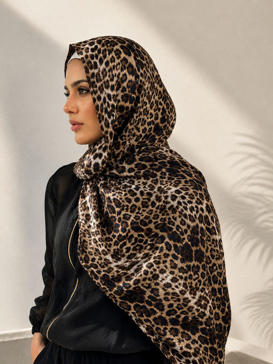 Cotton Leopard Hijab